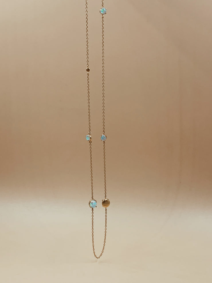 Sidereal Period Opal Necklace - Long