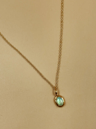 Blue Opal Hamsa Necklace | ModernTribe