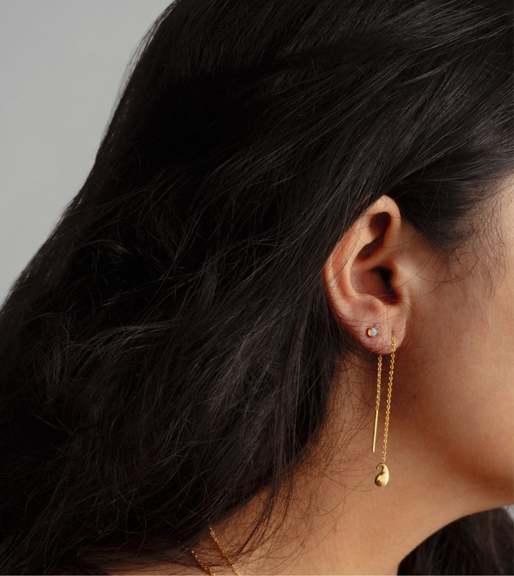 Odxel Opal Ear Studs | 18kt Solid Gold