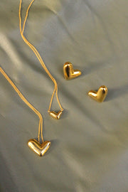 Intuitive Abstract Heart Studs