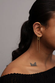 Dinah Threader Chain and Needle Earrings
