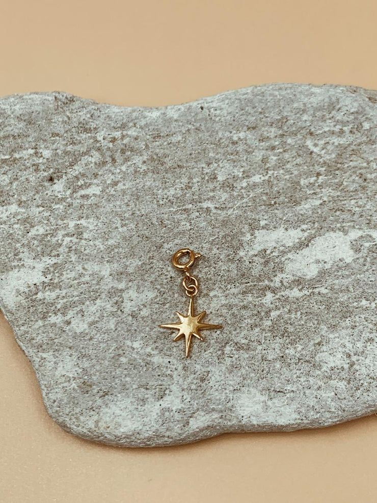 Mini Star Charm | 18kt Solid Gold