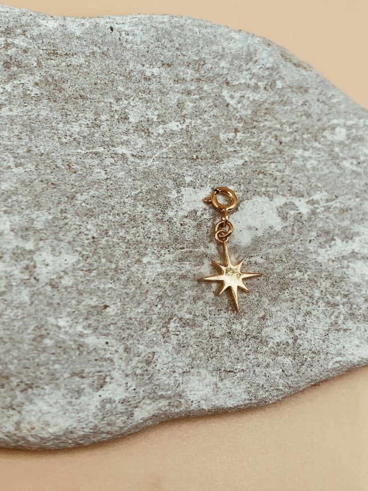 Mini Star Charm | 18kt Solid Gold