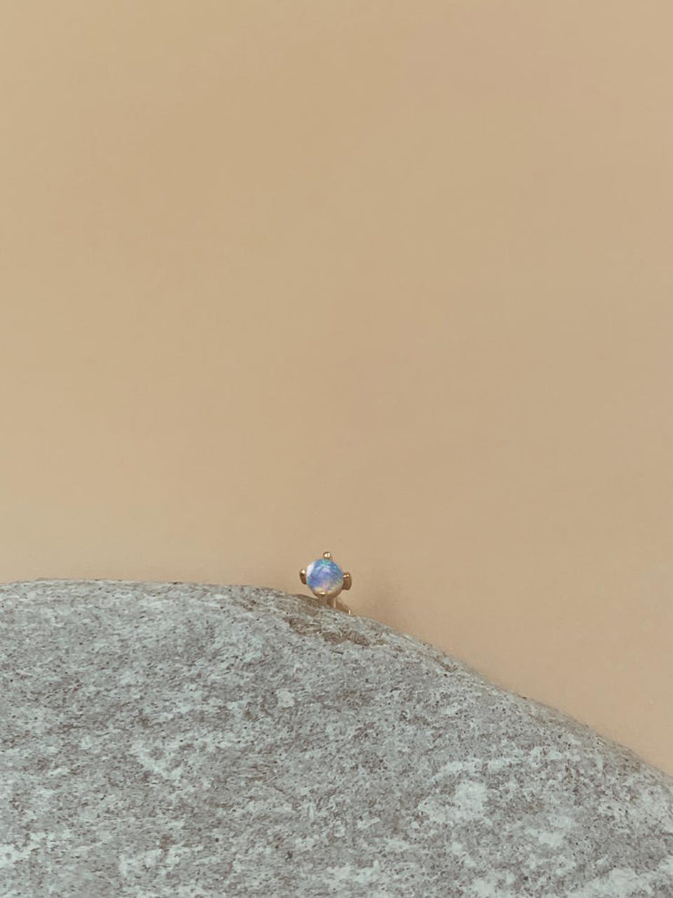 Odxel Opal Nose Pin | 18kt Solid Gold