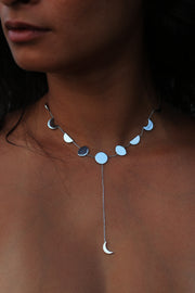 Phases Choker In Sterling Silver